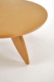 SORAYA 2 Ława Stolik kawowy Musztardowy Okrągła Designerska fi.80cm
