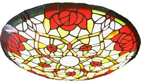 Brilagi - Tiffany witrażowa lampa sufitowa GARLAN 2xE27/60W/230V