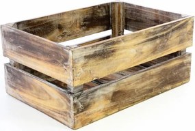 Drewniane pudełko VINTAGE DIVERO brązowe - 51 x 36 x 23 cm