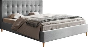 Dwuosobowe łóżko z zagłówkiem 160x200 S2-R01