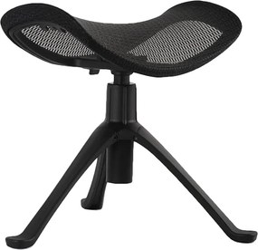 Regulowany podnóżek z siatki do fotela biurowego Ottoman T-01 czarny