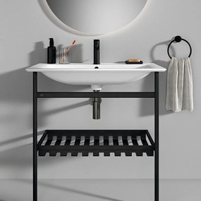 Czarny metalowy stelaż pod umywalkę 76x84 cm Conca – Ideal Standard