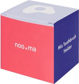 Metalowy uchwyt na szczoteczki do zębów w kolorze srebra Mis – noo.ma