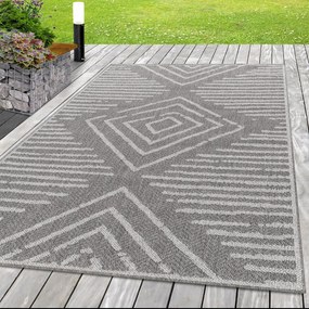 Dywan płaskotkany Aruba Romby szary 240 cm x 340 cm