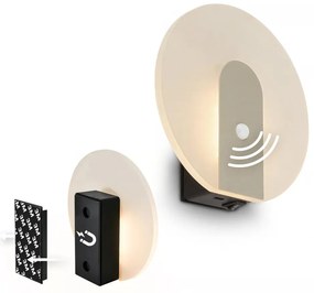 Briloner 3889012 - Kinkiet LED TARO z czujnikiem, ładowalny, 2,5W/5V, 1800 mAh, matowy