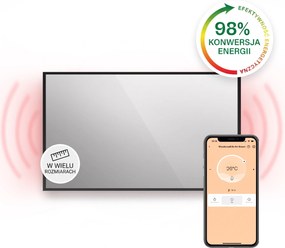 Klarstein La Palma Smart 1000W 120x60cm Panel na podczerwień lustro Czarny