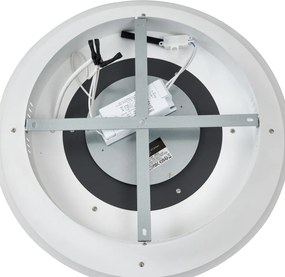 Designerska lampa sufitowa biała z ciemnoszarymi okrągłymi elementami z LED z możliwością ściemniania - Taylor