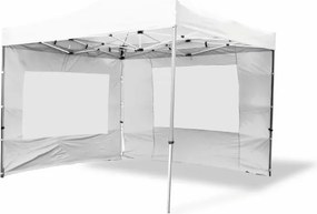 Pawilon ogrodowy Garth rozkładany 3 x 3 m - biały, 4 ściany