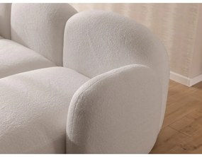Kremowy narożnik z materiału bouclé (w kształcie litery U) Orbit – Ropez