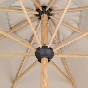 ALU WOOD 3,5 m - parasol z rączką z ochroną ULTRA UV : Substancja Desen - 820