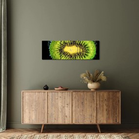 Obraz - szczegół kiwi w wodzie (z zegarem) (90x30 cm)