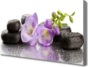 Obraz canvas Elegancka Ozdoba Kwiatowa