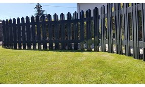 Płotek ogrodowy Mega antracyt, 4,7 m