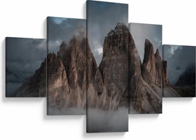 Obraz - Trzy Zęby, Włoskie Dolomity (125x70 cm)