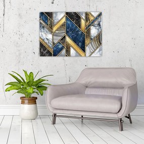 Obraz na szkle abstrakcji artystycznej (70x50 cm)