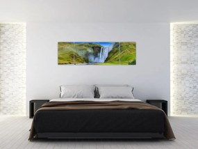 Obraz - Wodospad Seljalandsfoss (170x50 cm)
