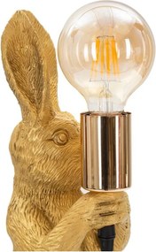 Lampa stołowa w kolorze złota (wysokość 35,5 cm) Rubbit – Mauro Ferretti