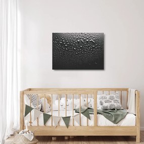 Obraz na szkle - krople wody (70x50 cm)