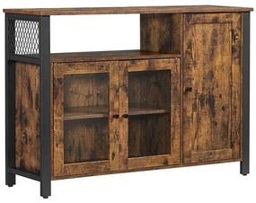 Komoda FIRA brązowa/czarna