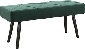 HOMCOM Ławka Tapicerowana Łóżkowa Zielona z Wzorem X | Aosom PL