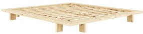Łóżko dwuosobowe z drewna sosnowego ze stelażem 140x200 cm Japan – Karup Design