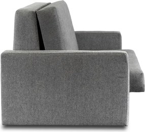 Fotel do Spania MILAN 2 Amerykanka Rozkładany Dwuosobowy Szary Nowoczesny