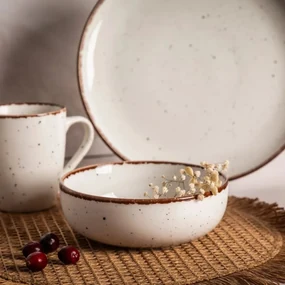Altom Porcelanowa miska Reactive Ivory, 15,5 cm, 700 ml