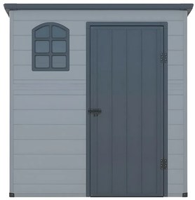 Wiata ogrodowa NERIO z żywicy w kolorze szarym antracytowym – 2,12 m²