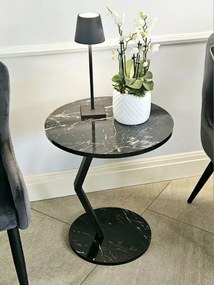 Stolik boczny, kawowy, kolor czarny