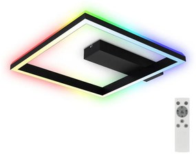 Brilo - LED RGBW Żyrandol natynkowy ściemnialny FRAME LED/18W/230V 2700-6500K+ pilot