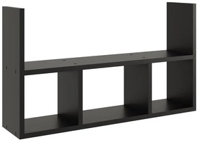 Czarna Minimalistyczna Półka Wisząca F6-L22
