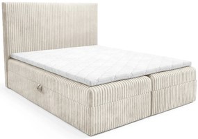 Kremowe łóżko kontynentalne 5 rozmiarów  Z3-E79