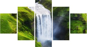 Obraz - Wodospad Skogafoss (125x70 cm)