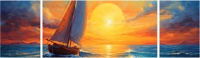 Obraz - Żaglówki (170x50 cm)