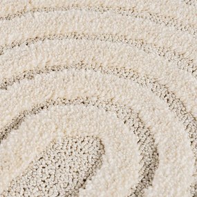 Dywan nowoczesny 3D Art kremowy Geometria 280 cm x 370 cm