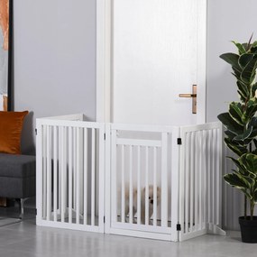 ogrodzenia dla bydla PawHut® ogrodzenie dla zwierząt małe średnie duże Bramka zabezpieczająca Składane nóżki podporowe 81 cm Bialy | Aosom PL