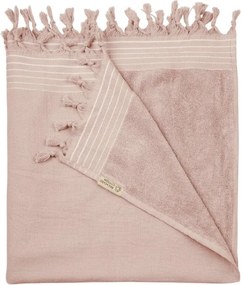 Ręcznik plażowy WALRA różowy 90 x 180 cm, 100% bawełna