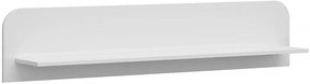 Biała minimalistyczna półka ścienna 140 cm - Entido 6X