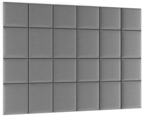 Zestaw 24 paneli tapicerowanych QUADRATTA 240x180 szary ELTAP