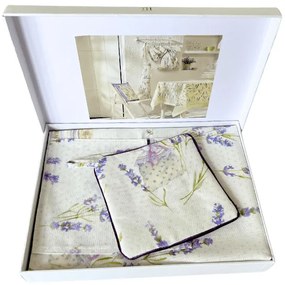 Zestaw kuchenny LAVANDER TIME w opakowaniu prezentowym, 4 szt Rozmiar uniwersalny Mix