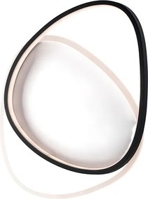 Lampa sufitowa Amy z metalu i aluminium, czarno-biała, ze zintegrowaną diodą LED CCT + pilot, dł. 45 x 37 cali BL307-PBC-PC