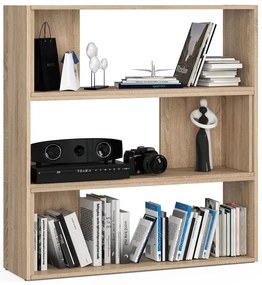 Narożny niski regał na książki dąb sonoma M3-Z55