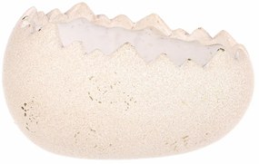 Ceramiczny pojemnik na kwiaty Muszla pozioma, 17 x13 x 9 cm