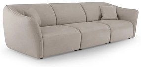 Beżowa sofa z materiału bouclé 292 cm Tokyo – Cosmopolitan Design