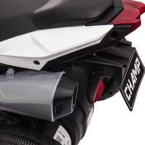 HOMCOM Elektryczny motocykl dla dzieci, ze światłami i dźwiękami, 3 km/h, ładowalny, Plastik/Metal, Czarny/Czerwony