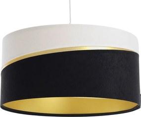 Biało-czarna lampa wisząca welurowa glamour - 12X A338 P4-K49