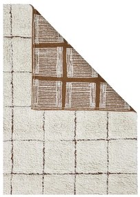 Kremowy bawełniany dywan tkany ręcznie odpowiedni do prania 200x300 cm Mosaic – Lorena Canals
