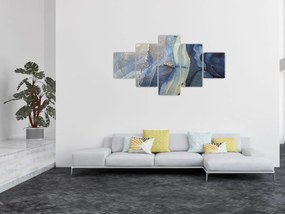 Obraz - Abstrakcja z użyciem tuszu alkoholowego (125x70 cm)