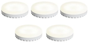 Zestaw 5 żarówek LED GX53 7W 750 lm 2700K-4000K z 3-stopniowym ściemnianiem Dim to Warm