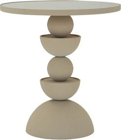 Stolik Kawowy VKH799, Beżowy, 40,5x40,5x42 cm, Kendra Home